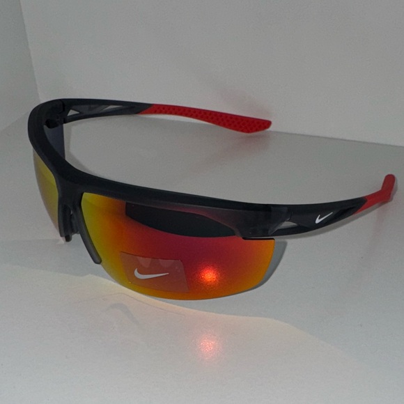 Nike Windtrack M Sunglasses Matte Dark Grey with Red Mirror FV2398-021 - Picture 5 of 6